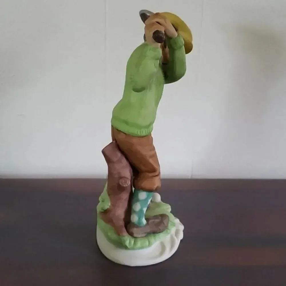 GREAT DAD'S DAY GIFT! Vintage Lefton Old Man Golfing Porcelain Figurine #2776